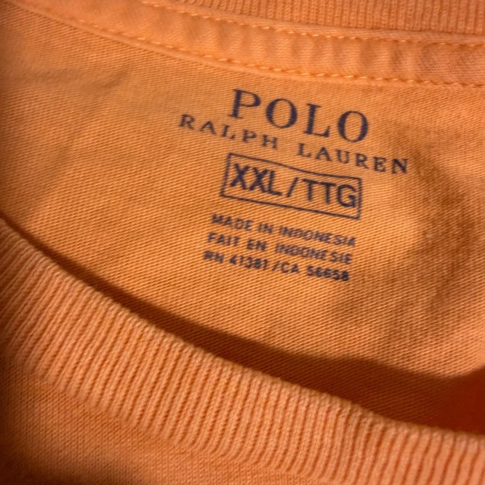 Polo Ralph Lauren Mens XXL Orange Short Sleeve Crewneck Pony Logo T-Shirt